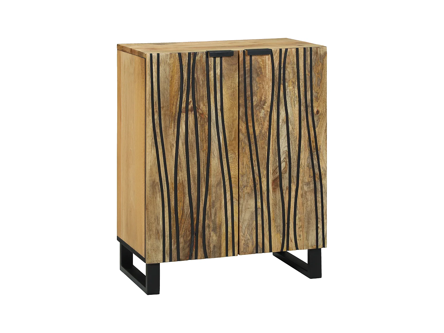 Buffet - 60 x 33,5 x 75 cm, en bois de mangue massif.