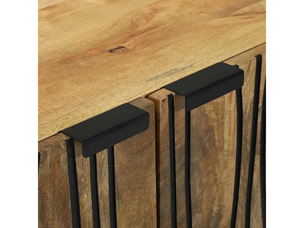 Buffet - 60 x 33,5 x 75 cm, en bois de mangue massif.