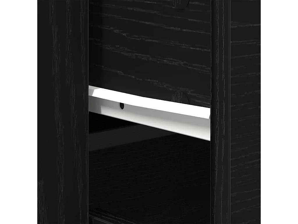 Highboard Chêne Noir Bois d'ingénierie