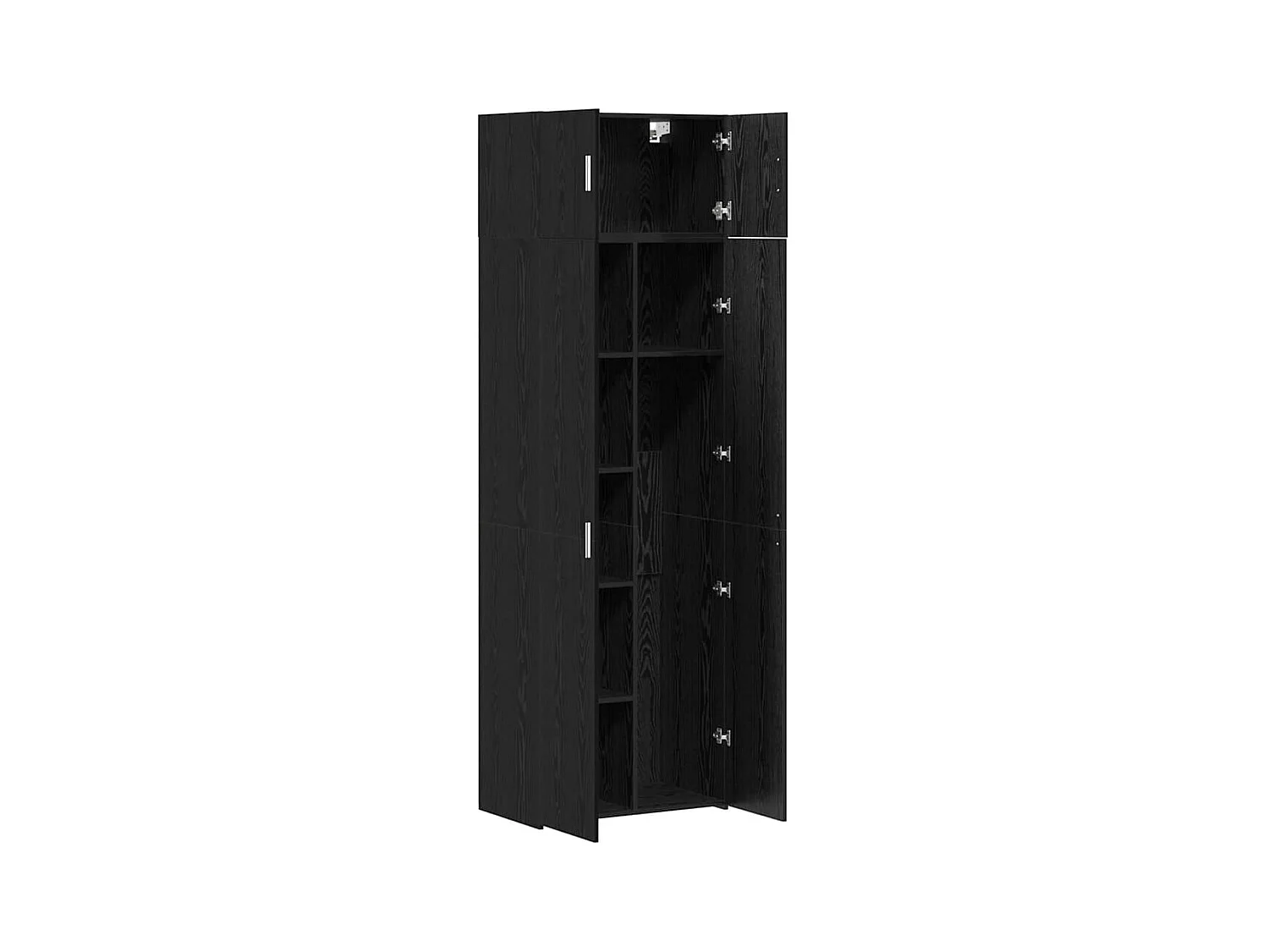 Armoire de rangement Chêne noir 70x42,5x225 cm Bois d'ingénierie