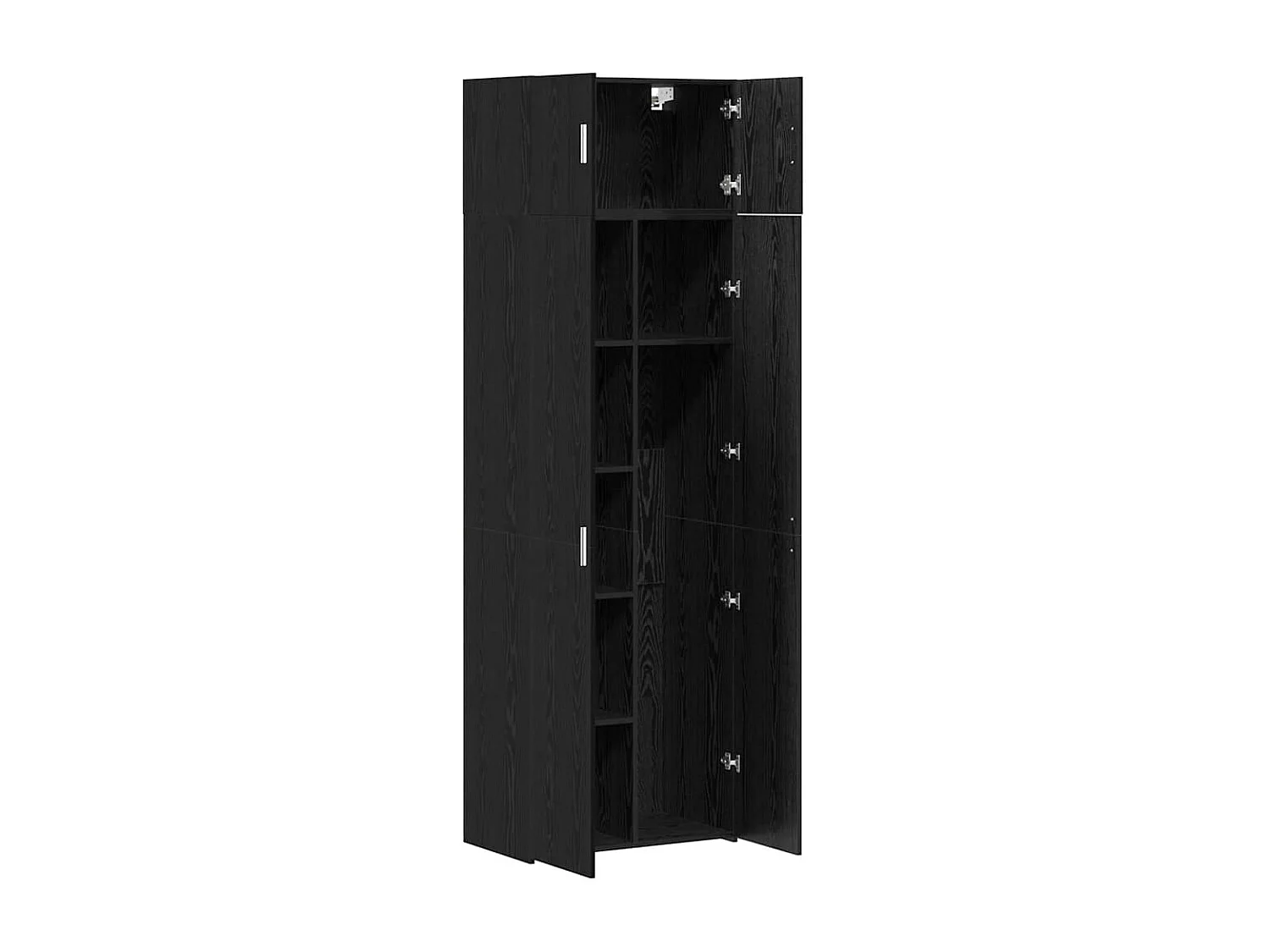 Armoire de rangement Chêne noir 70x42,5x225 cm Bois d'ingénierie