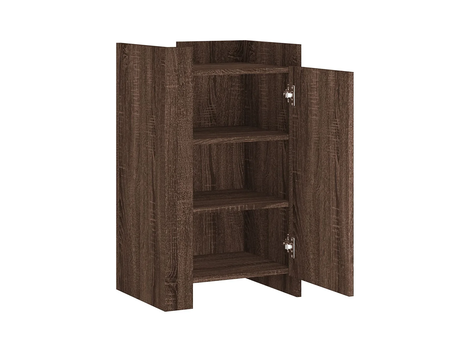 Buffet chêne marron 45x35x75 cm bois d'ingénierie