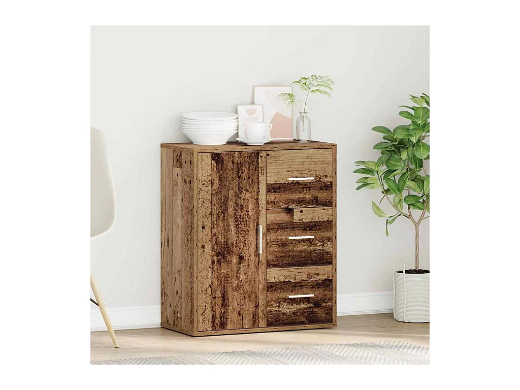 Buffet avec tiroir Vieux bois 60 x 31 x 70 cm Bois d'ingénierie