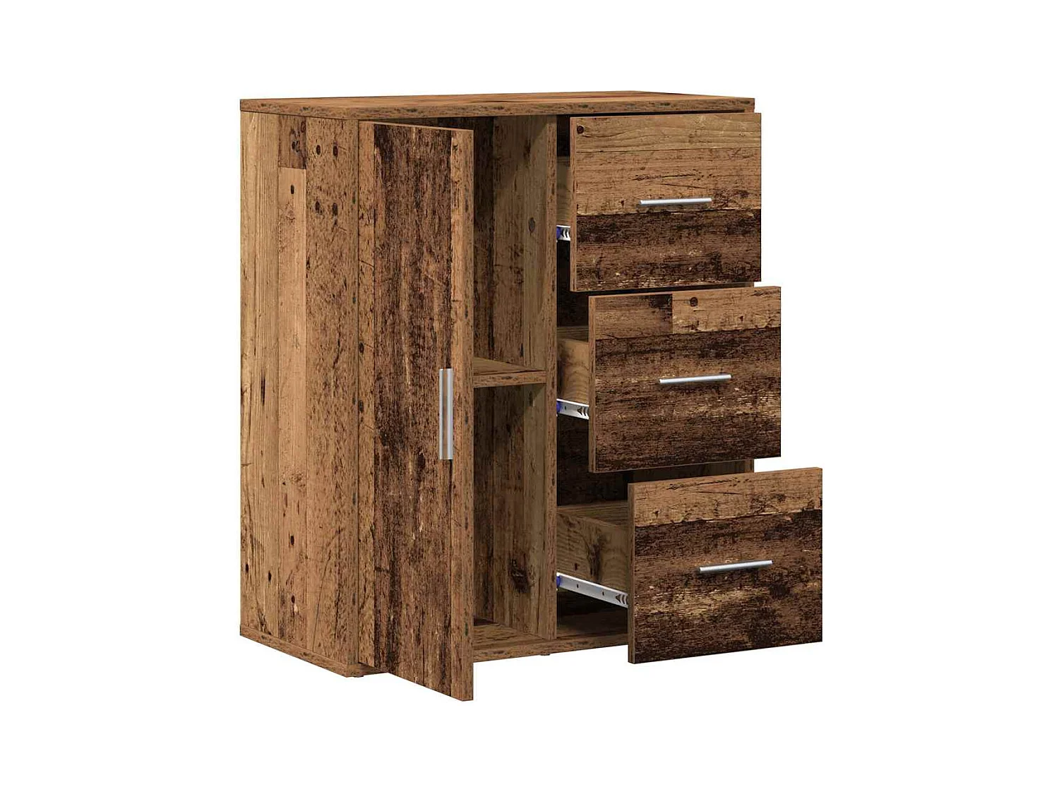 Buffet avec tiroir Vieux bois 60 x 31 x 70 cm Bois d'ingénierie