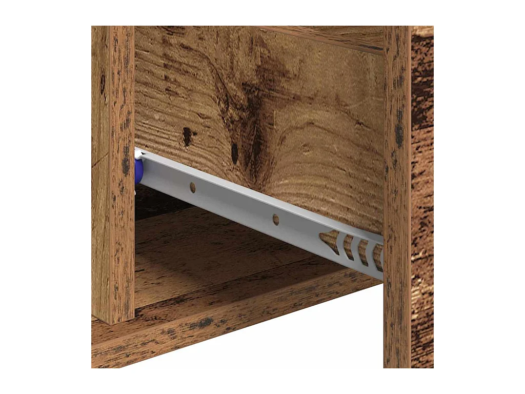 Buffet avec tiroir Vieux bois 60 x 31 x 70 cm Bois d'ingénierie