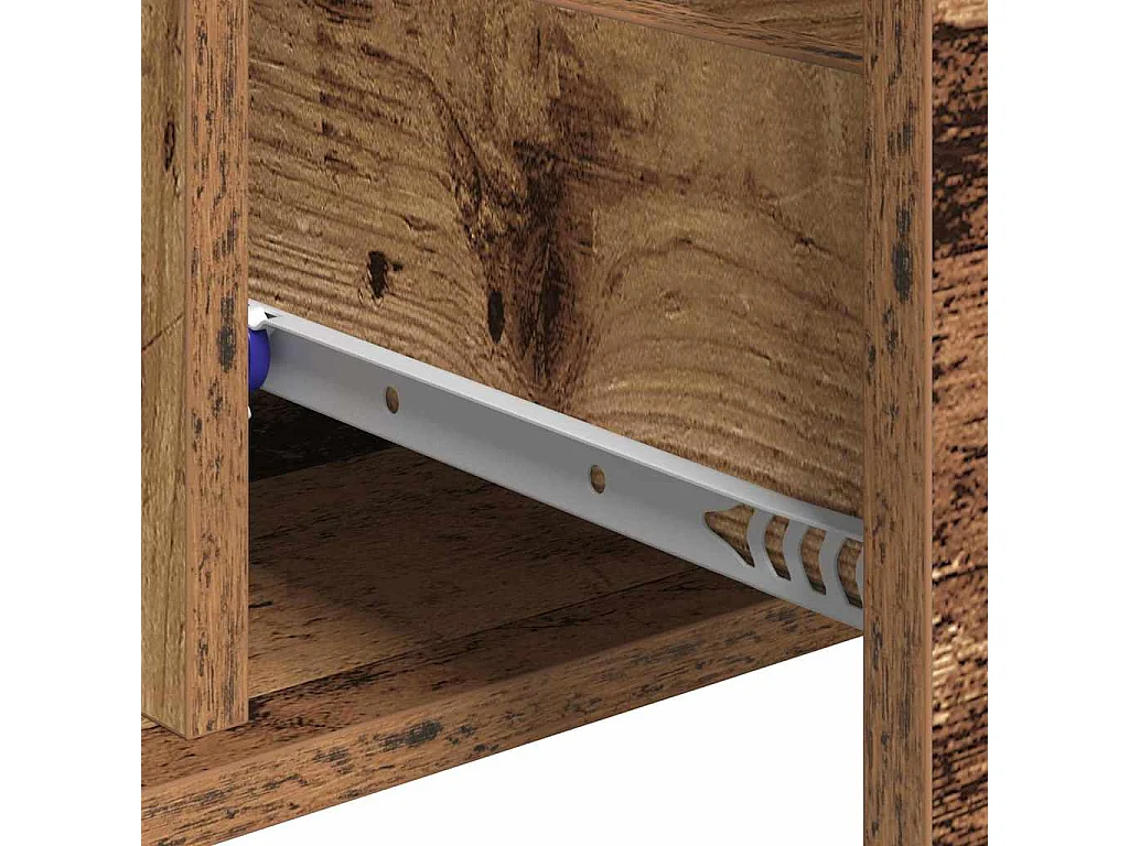 Dressoir met lade Oud hout 60 x 31 x 70 cm Bewerkt hout