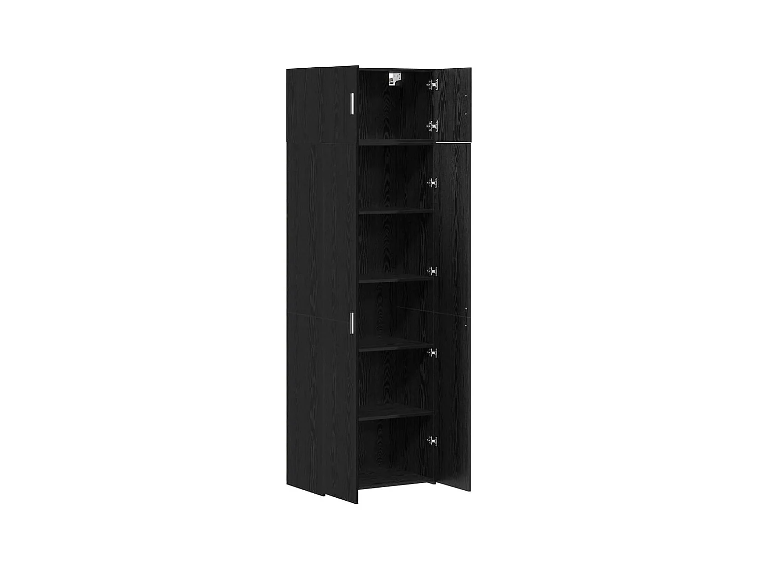 Armoire de rangement Chêne noir 70x42.5x225 cm Bois d'ingénierie