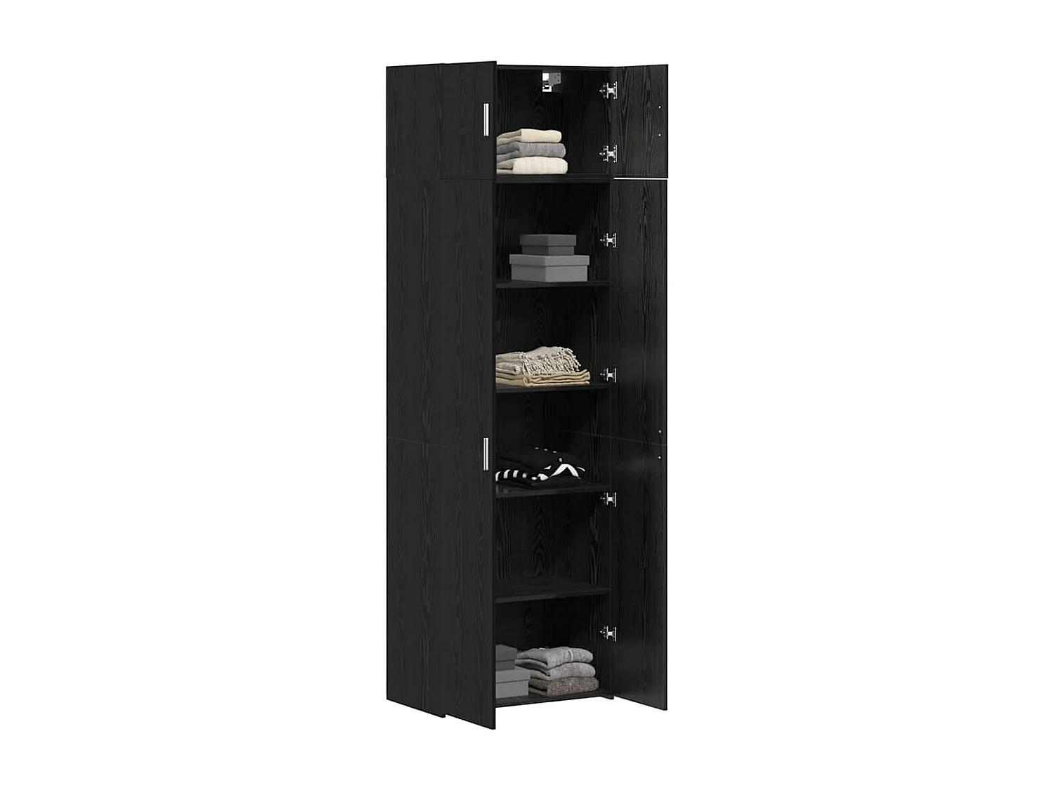 Armoire de rangement Chêne noir 70x42.5x225 cm Bois d'ingénierie