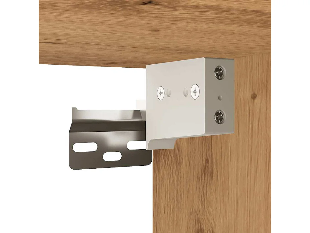 Handgemaakte eikenhouten wandkast 69,5x34x90 cm