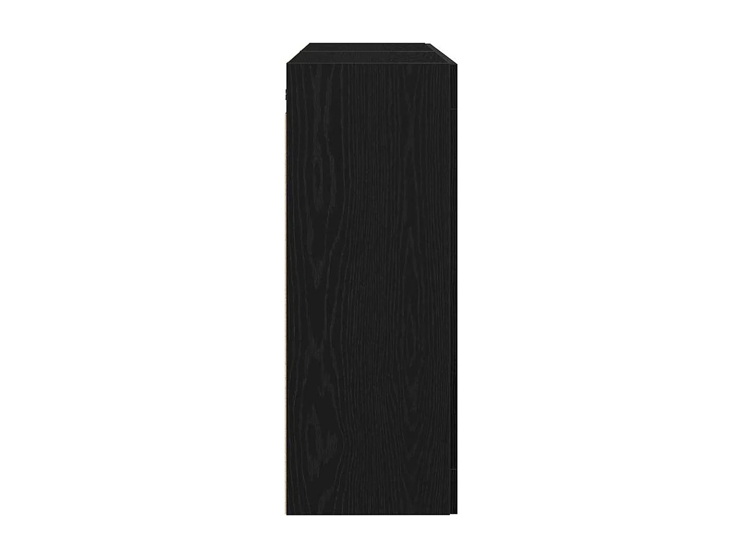 Armoires Murales 2 pcs Chêne Noir Bois Ingénieré
