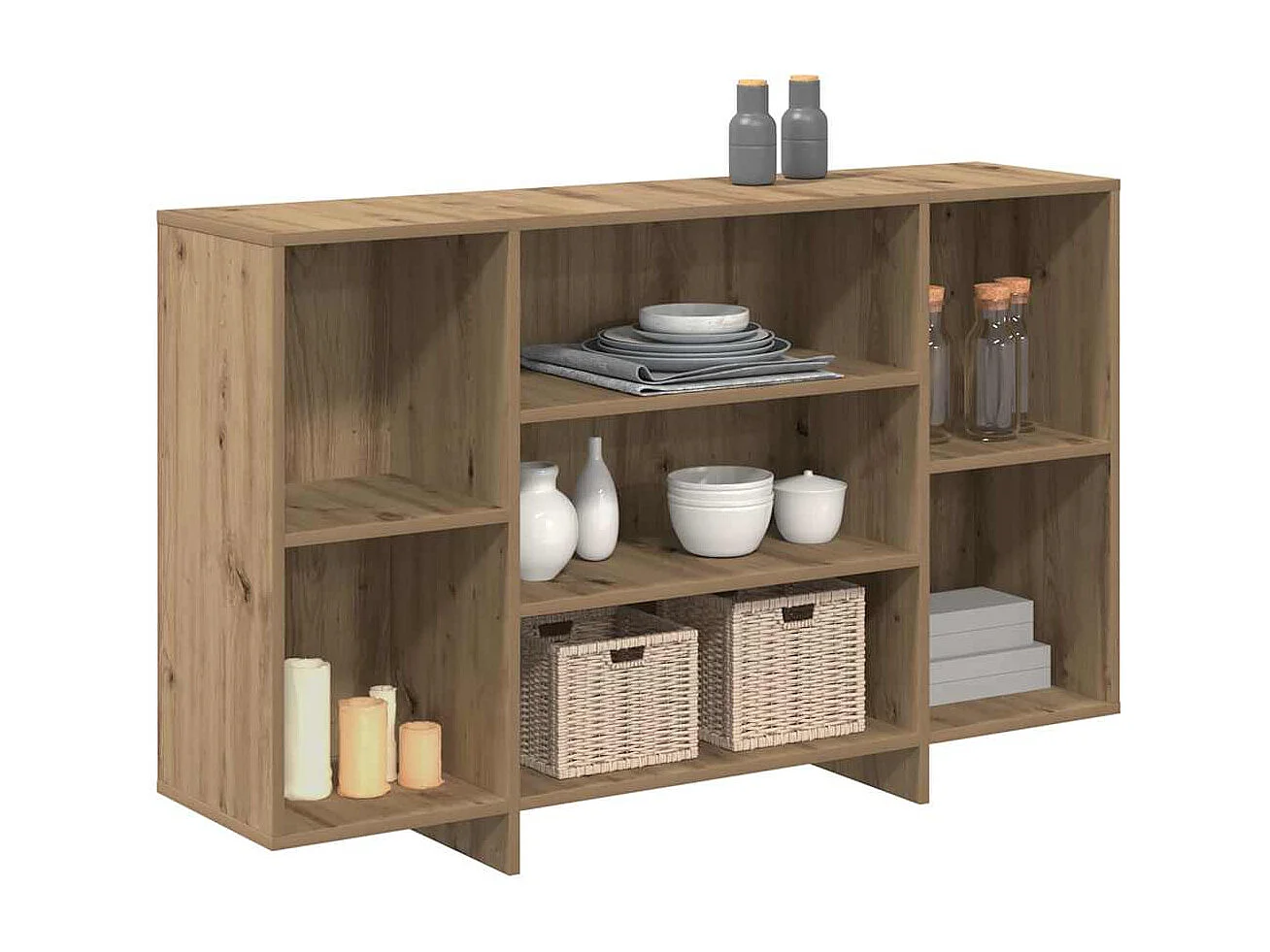 Buffet chêne artisanal 120 x 30 x 75 cm Bois d'ingénierie