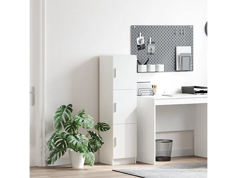 Buffet blanc Blanc Bois MDF Moyen Buffet blanc Rectangulaire