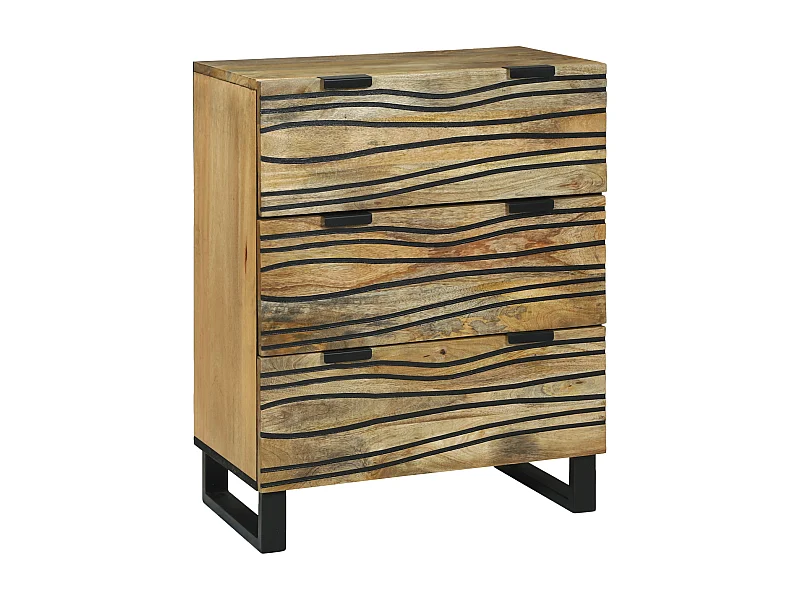 Vaisselier 60x33,5x75 cm en bois de manguier massif