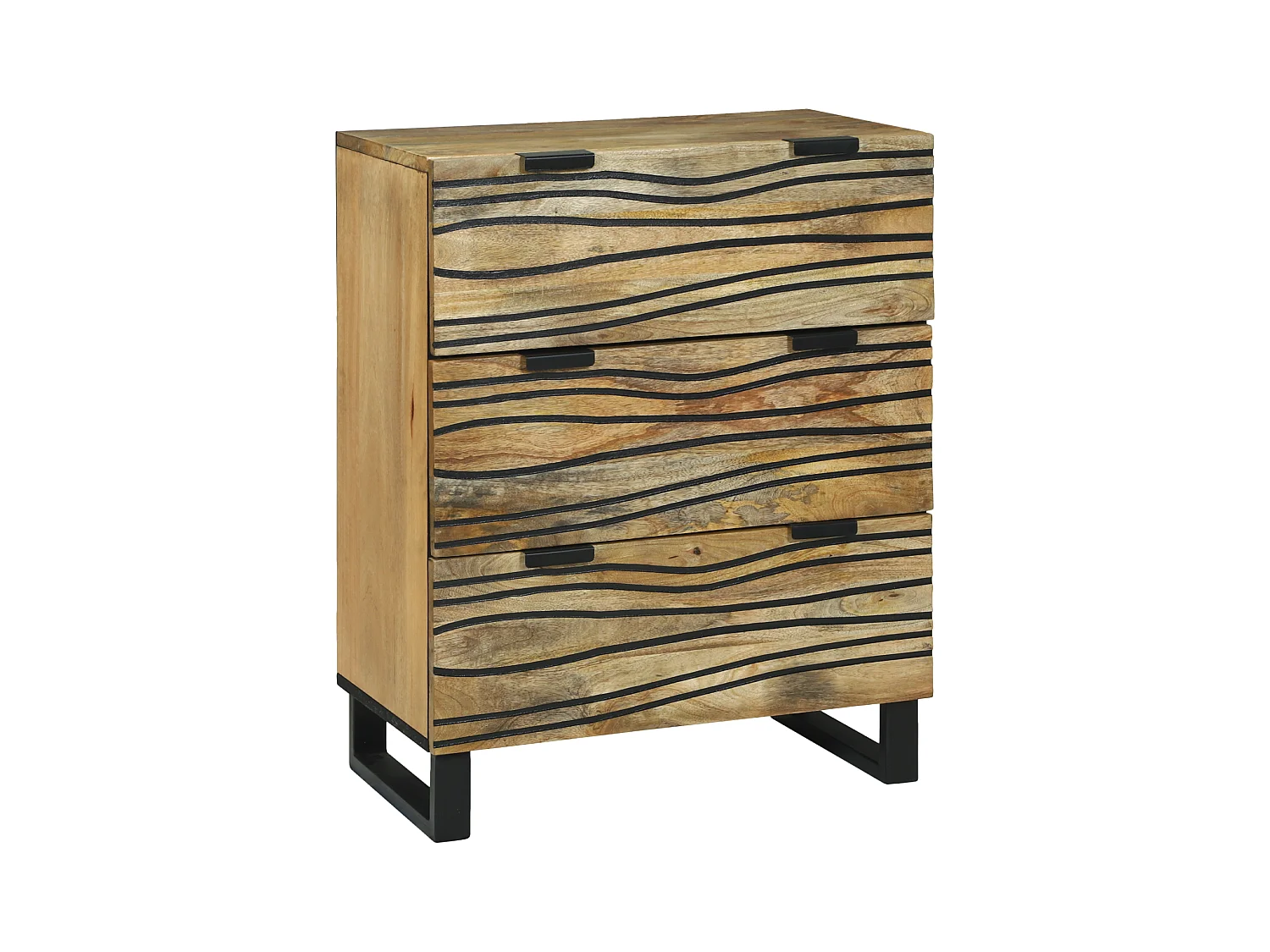 Vaisselier 60x33,5x75 cm en bois de manguier massif