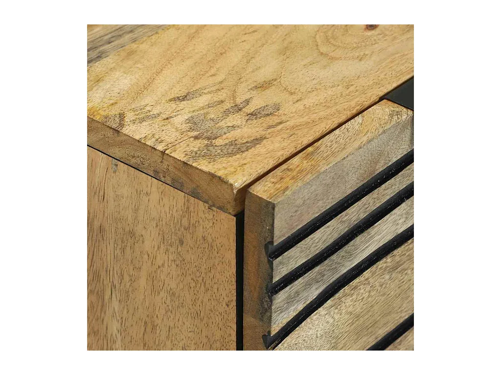 Vaisselier 60x33,5x75 cm en bois de manguier massif