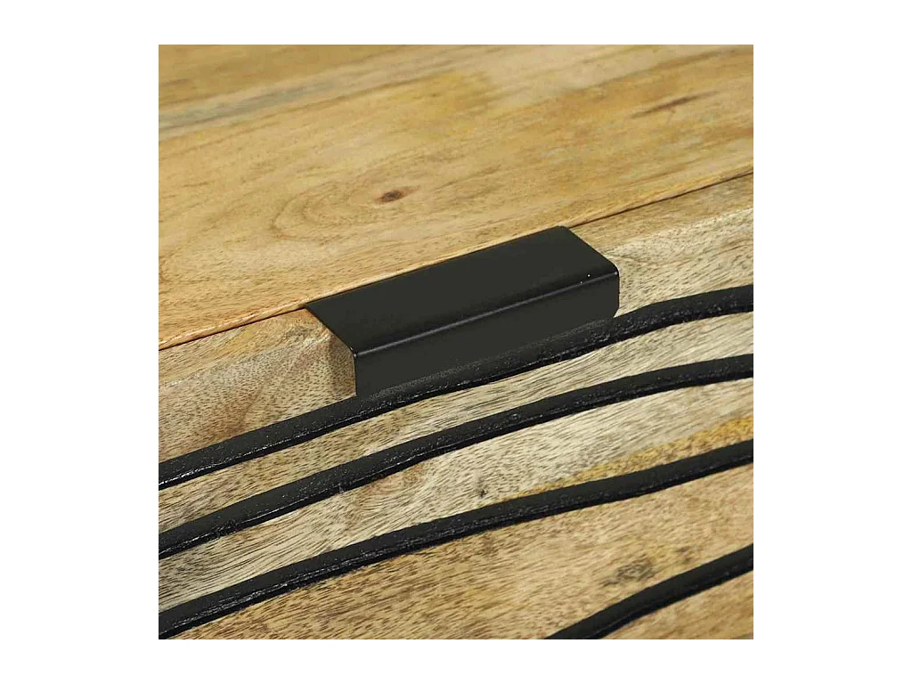 Vaisselier 60x33,5x75 cm en bois de manguier massif