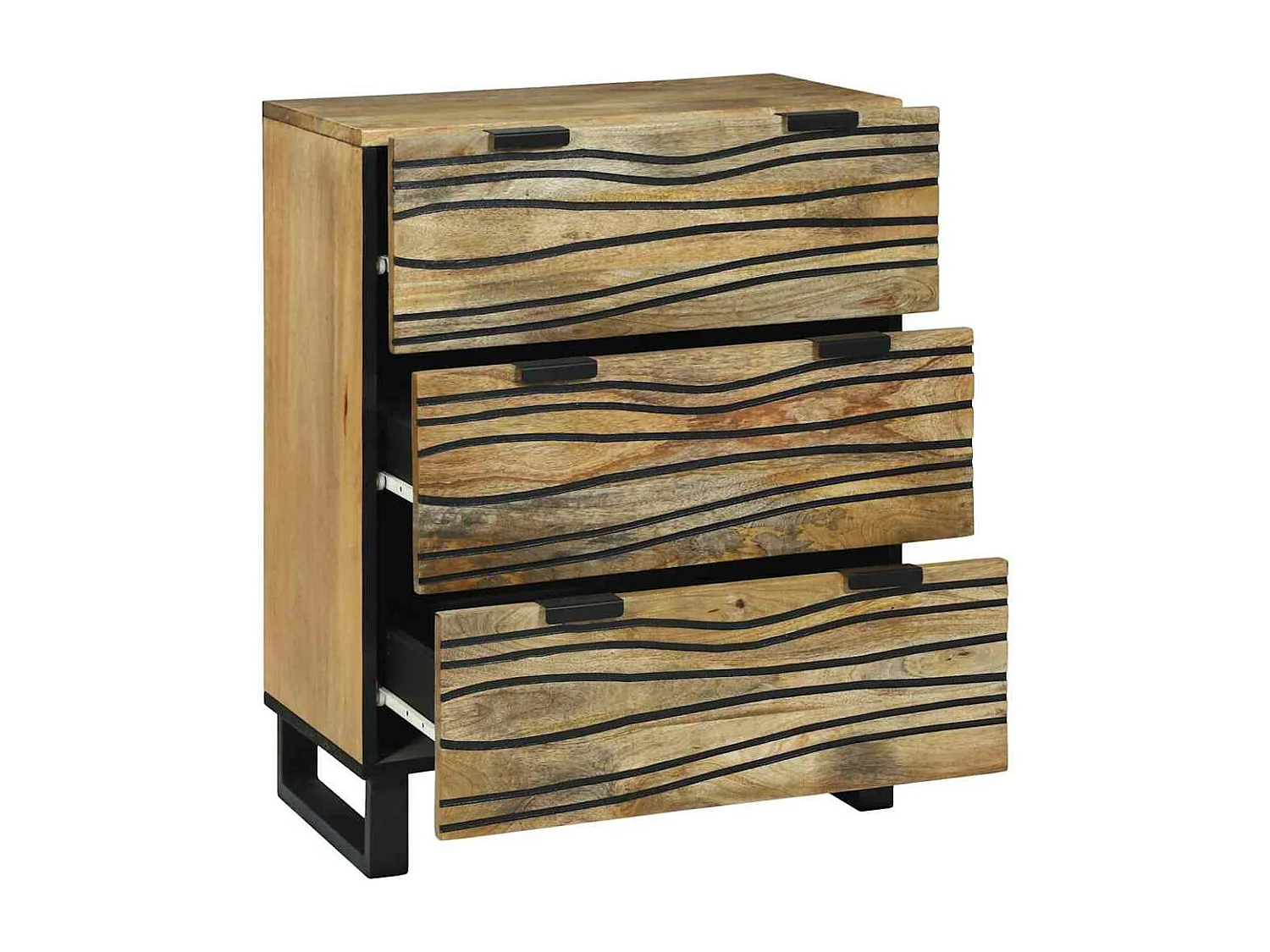 Vaisselier 60x33,5x75 cm en bois de manguier massif