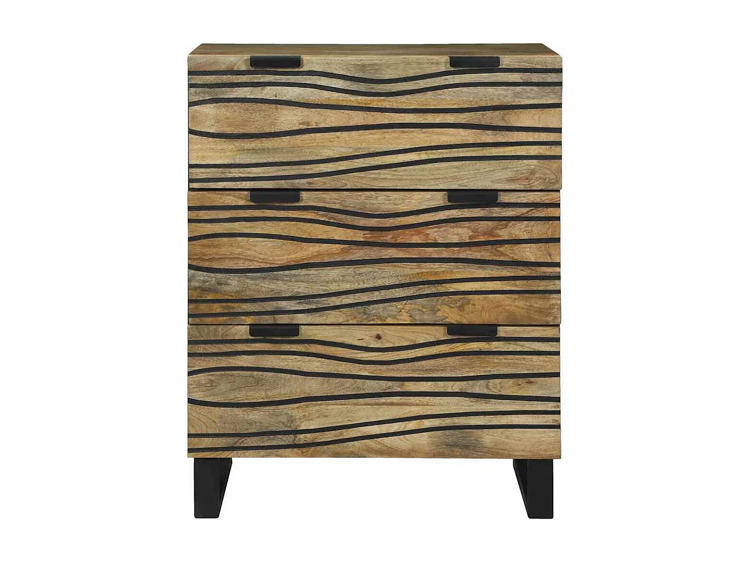 Vaisselier 60x33,5x75 cm en bois de manguier massif