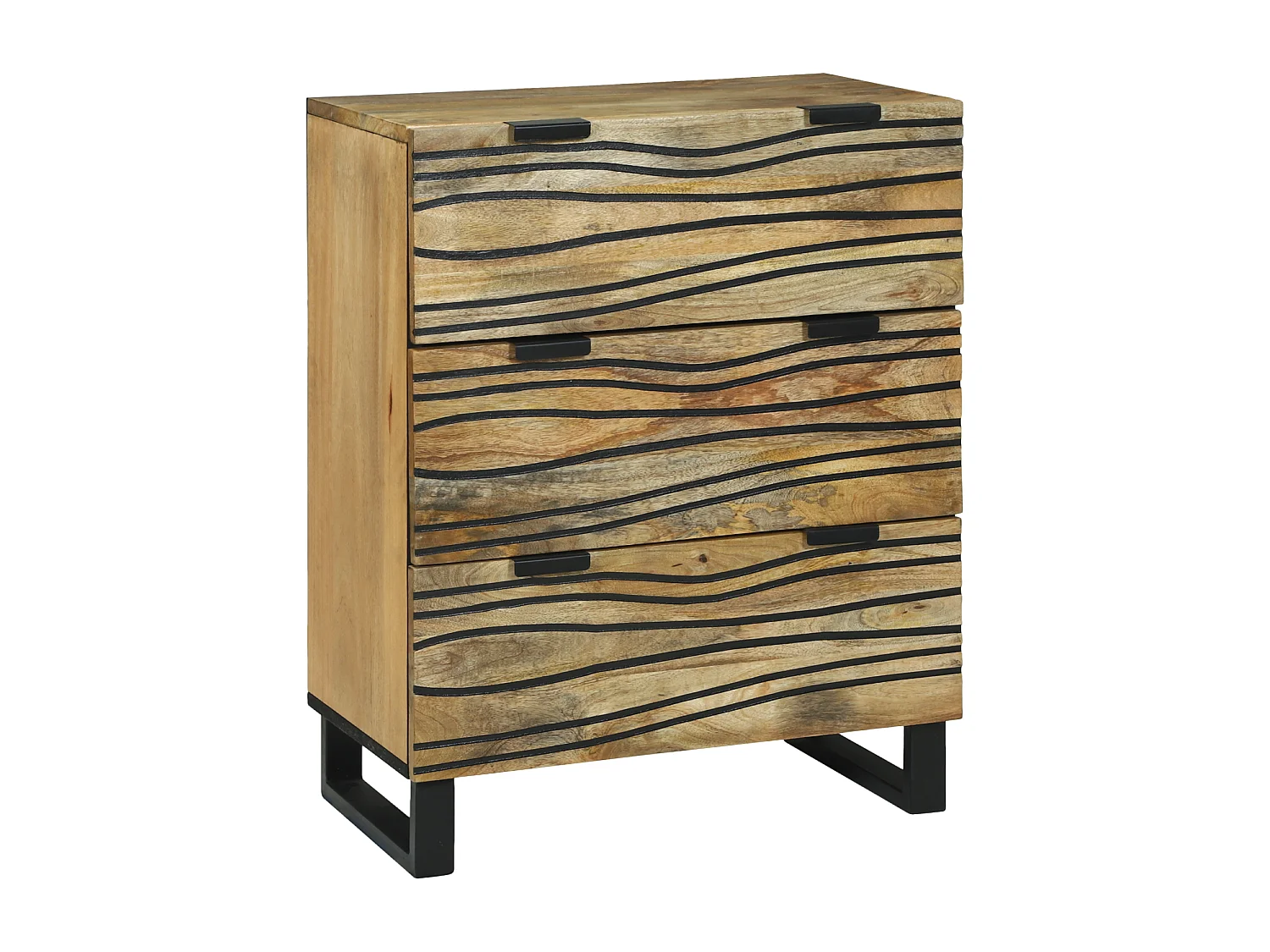 Vaisselier 60x33,5x75 cm en bois de manguier massif