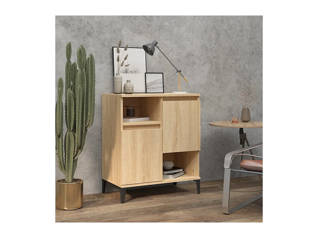 Credenza in rovere Sonoma 60x35x70 cm in legno ingegnerizzato