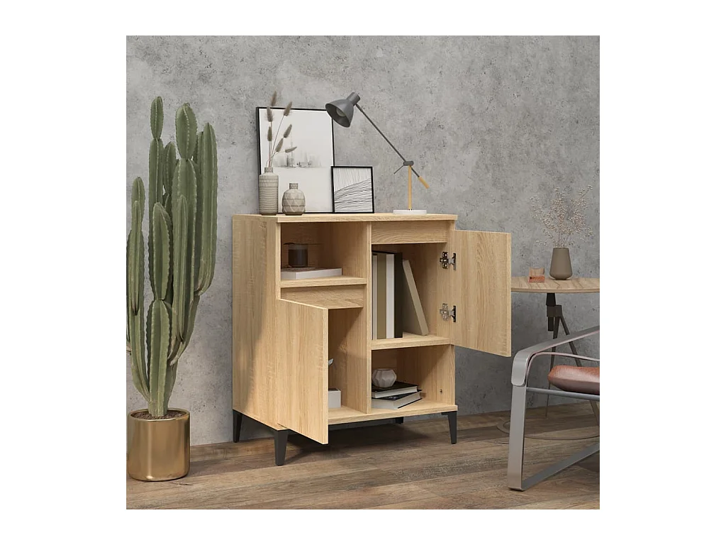 Credenza in rovere Sonoma 60x35x70 cm in legno ingegnerizzato