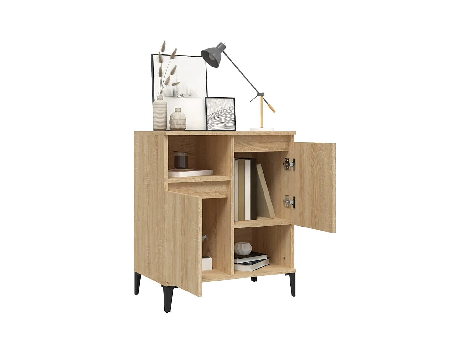 Credenza in rovere Sonoma 60x35x70 cm in legno ingegnerizzato