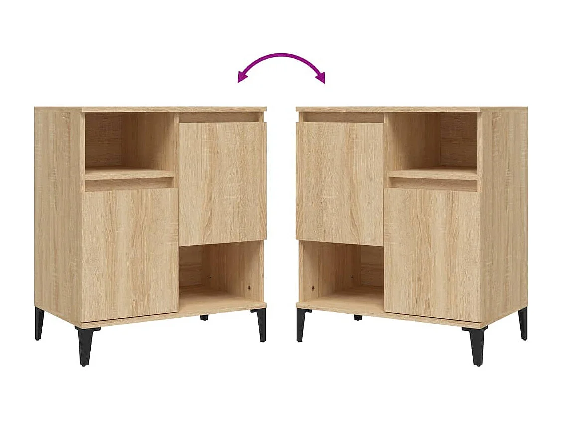 Credenza in rovere Sonoma 60x35x70 cm in legno ingegnerizzato