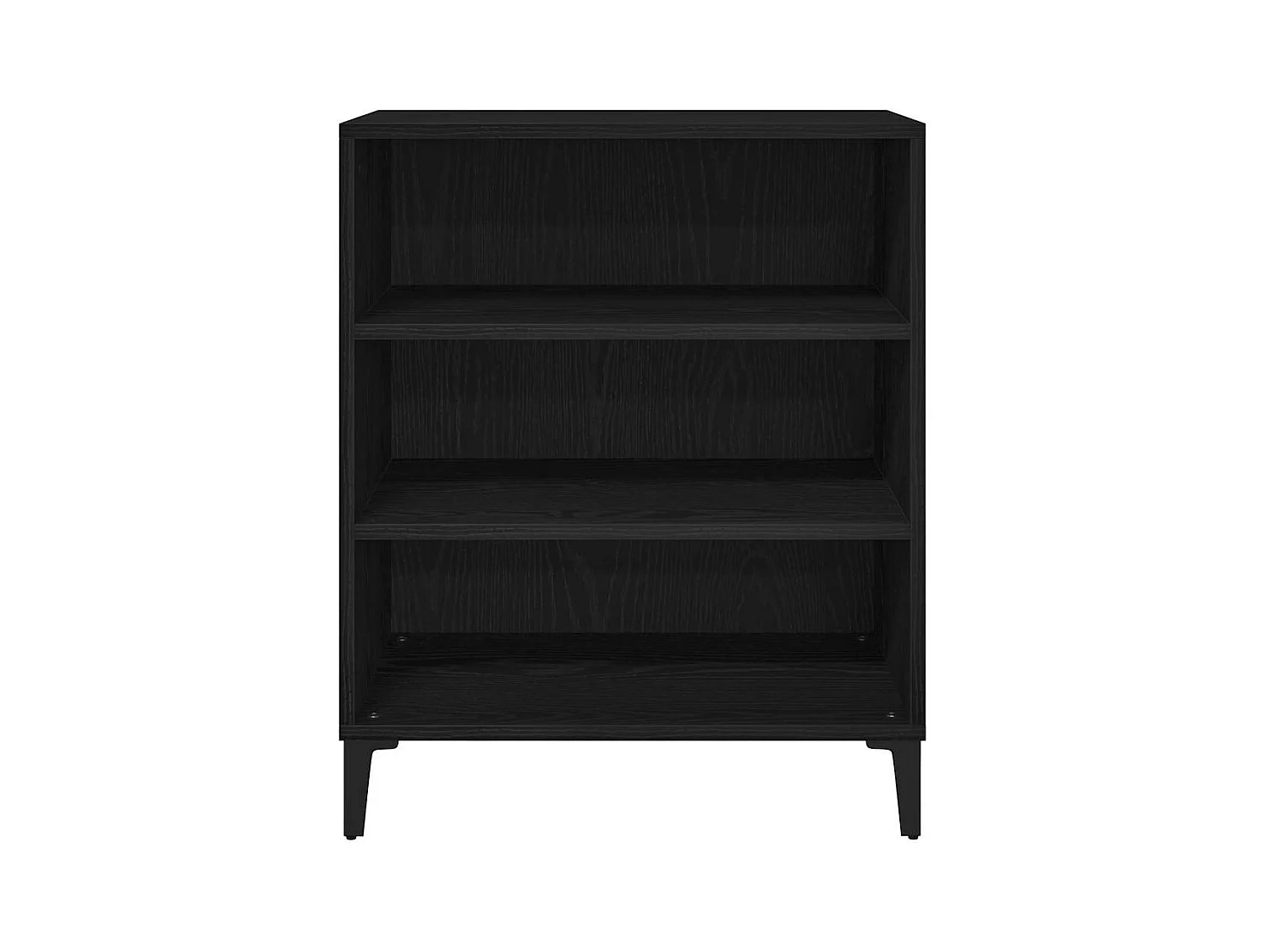 Buffet noir en chêne 57x35x70 cm en bois reconstitué