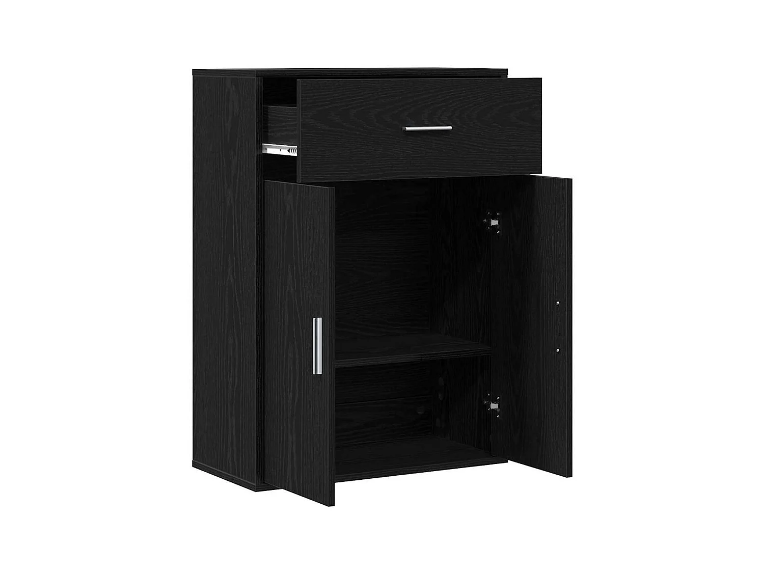 Buffet avec tiroir Chêne noir 79 x 38 x 80 cm Bois d'ingénierie