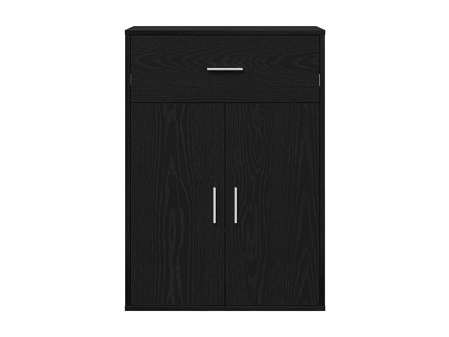 Buffet avec tiroir Chêne noir 79 x 38 x 80 cm Bois d'ingénierie