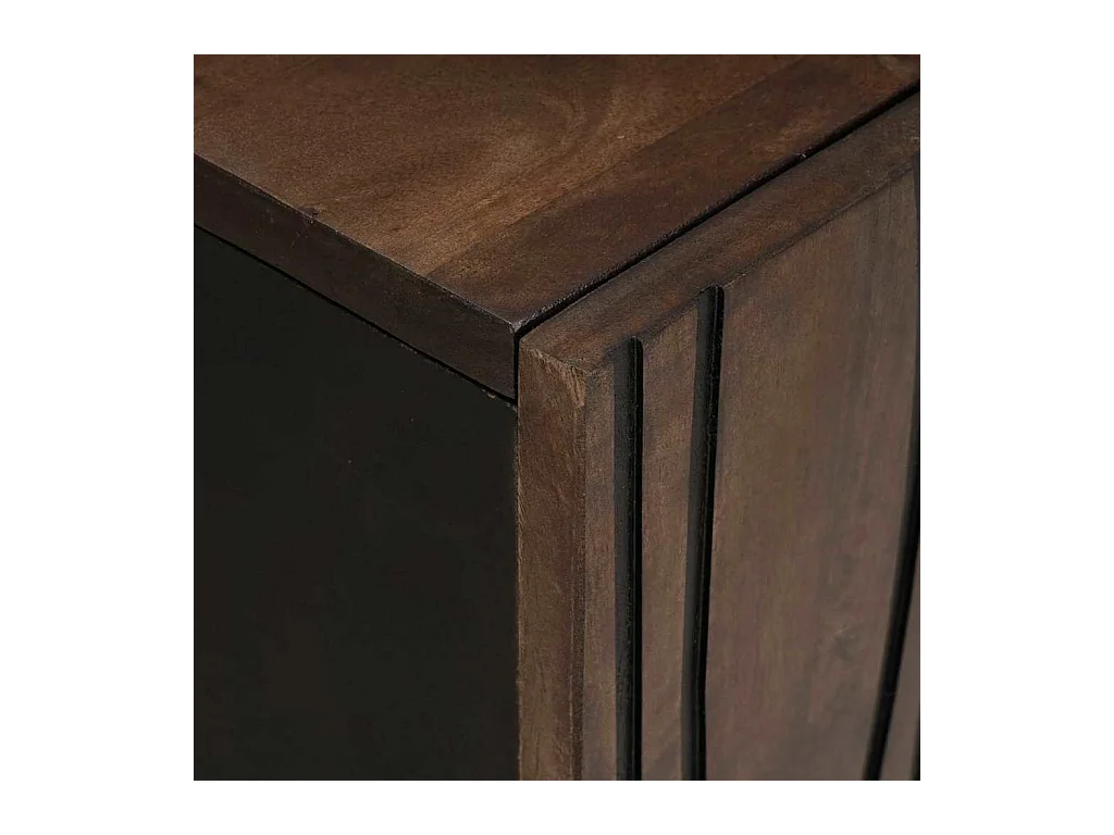 Buffet 60 x 33,5 x 75 cm en bois de mangue massif