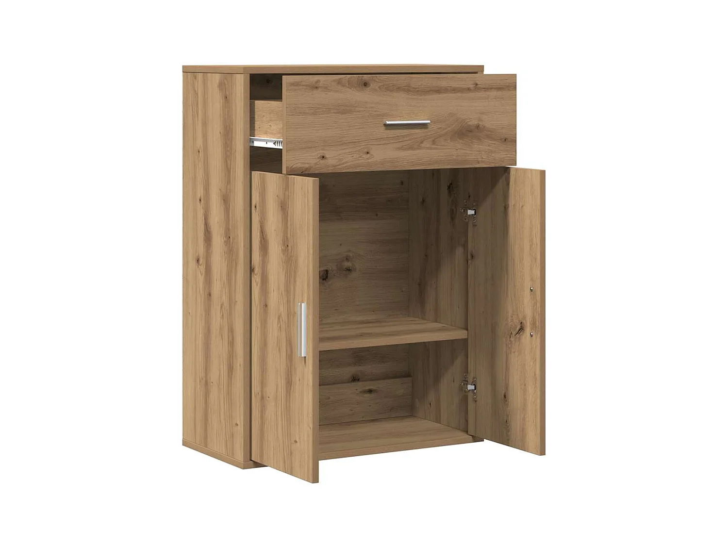 Credenza in rovere realizzata a mano 79 x 38 x 80 cm Legno ingegnerizzato