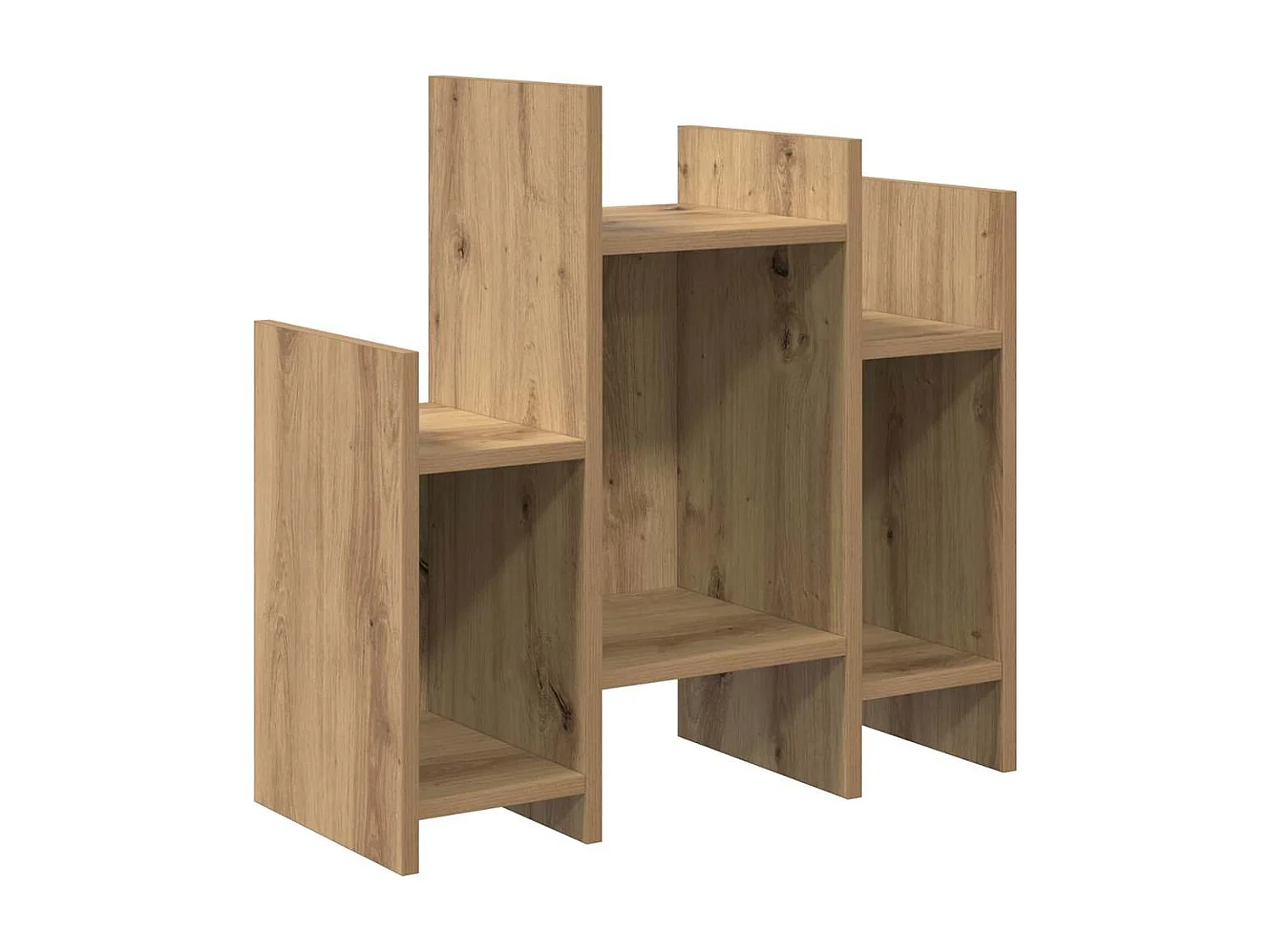 Credenza con ripiano, rovere lavorato a mano, 60 x 26 x 60 cm