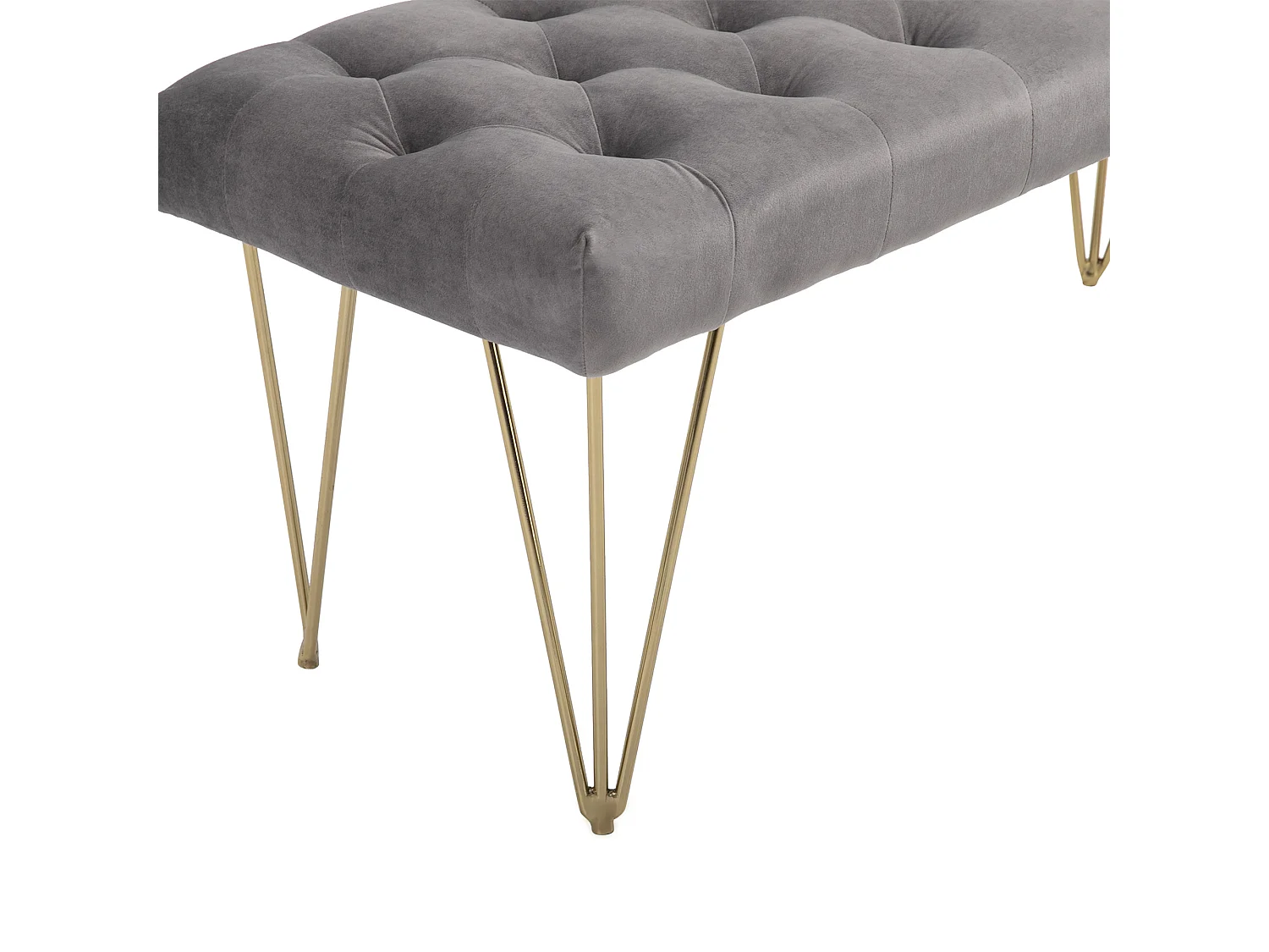 Banc d'Entrée avec Rangement, Tissu Velours, Gris Clair (116x44.5x49 cm)