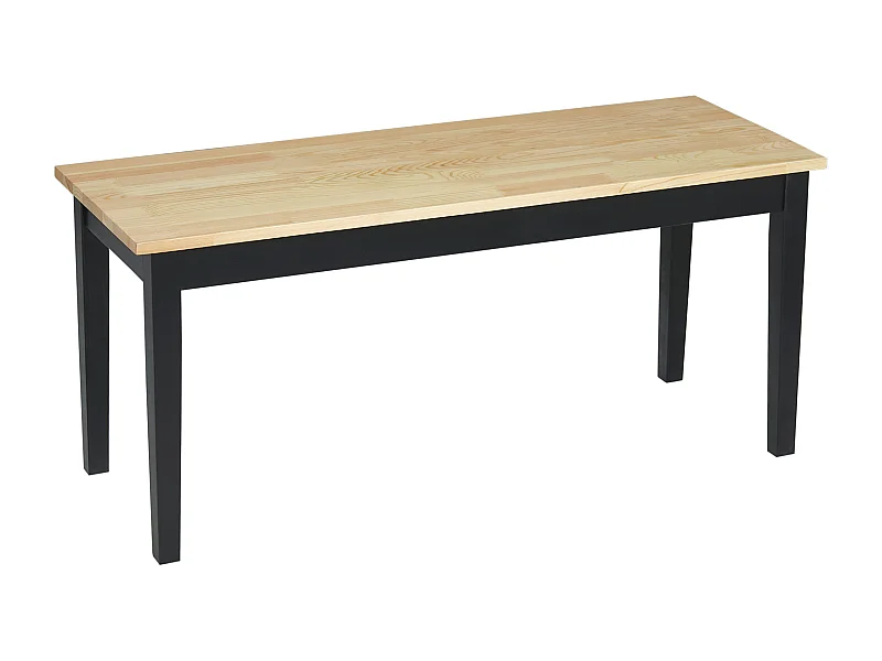 Banc de cuisine 2 places, bois de pin, naturel (102x36x45 cm)