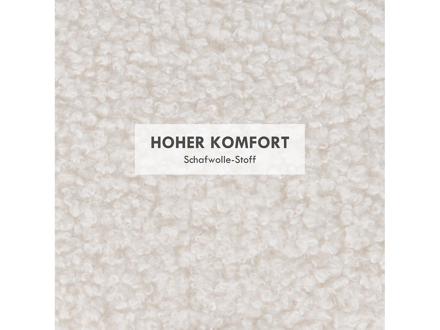 Ronde poef met opbergruimte, polyesterstof, houten poten, wit (56x56x42 cm)