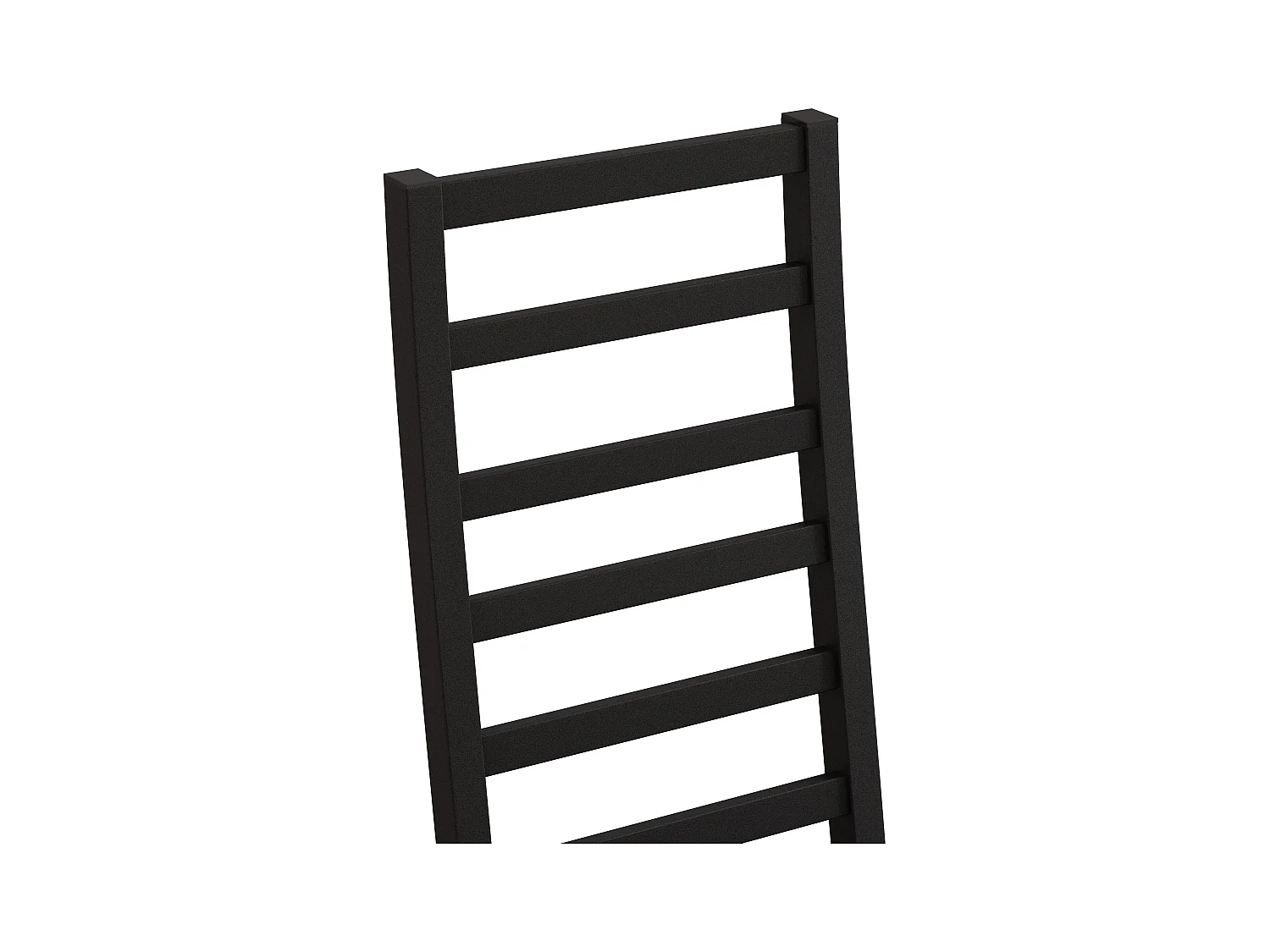 Chaises de salle à manger métal, design épuré, PU simili cuir, pieds en acier, noir (40x47x107 cm)