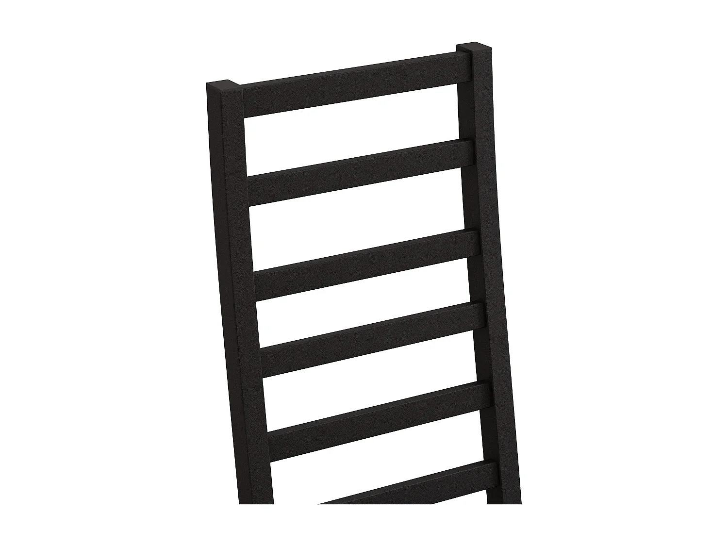 Chaises de salle à manger métal, design épuré, PU simili cuir, pieds en acier, noir (40x47x107 cm)