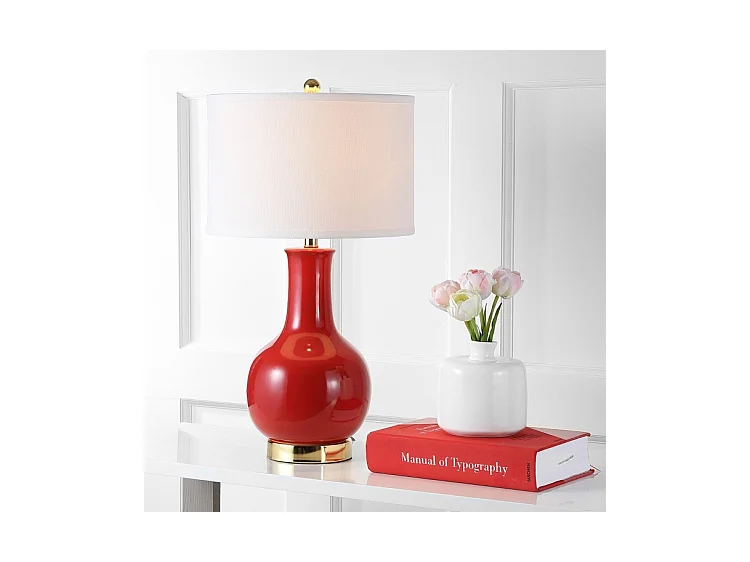 Lampe de table Rouge 38 X 38 X 69.85 cm - Rosemarie