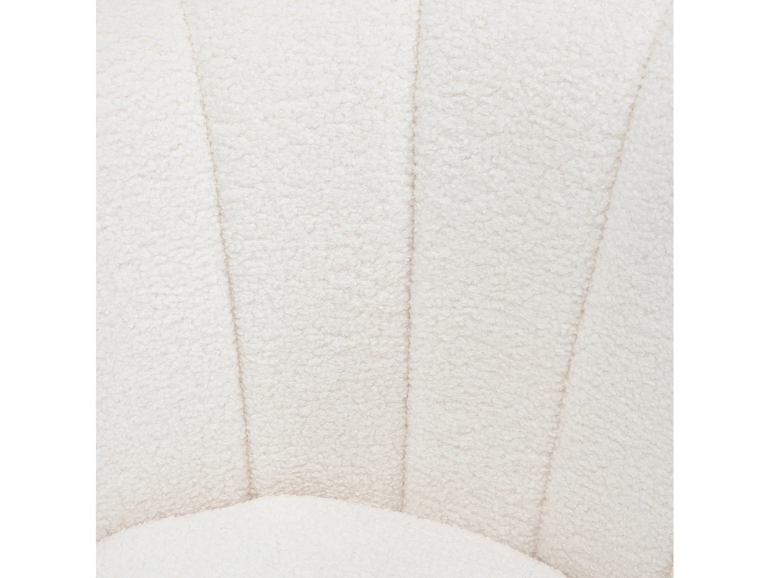 Fauteuil en forme de coquille, design moderne, polyester, blanc (79x77x77 cm)