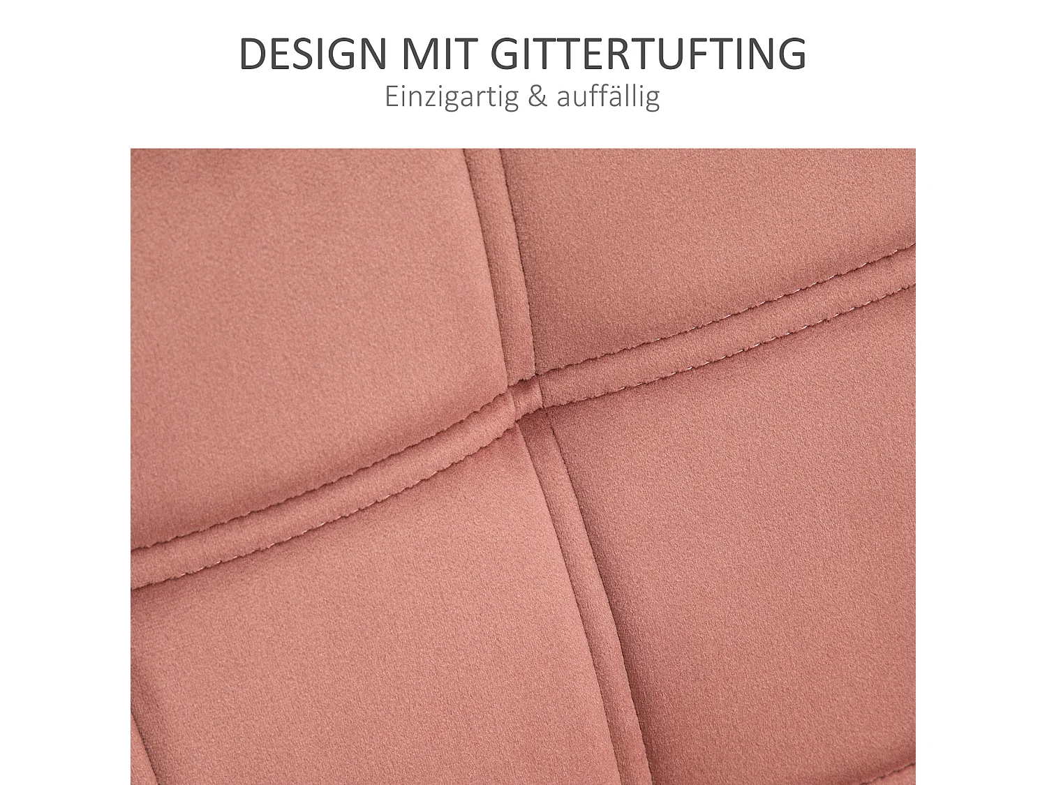 Fauteuil scandinave en velours, pieds en bois, rose, tissu polyester (67x61.5x71 cm)