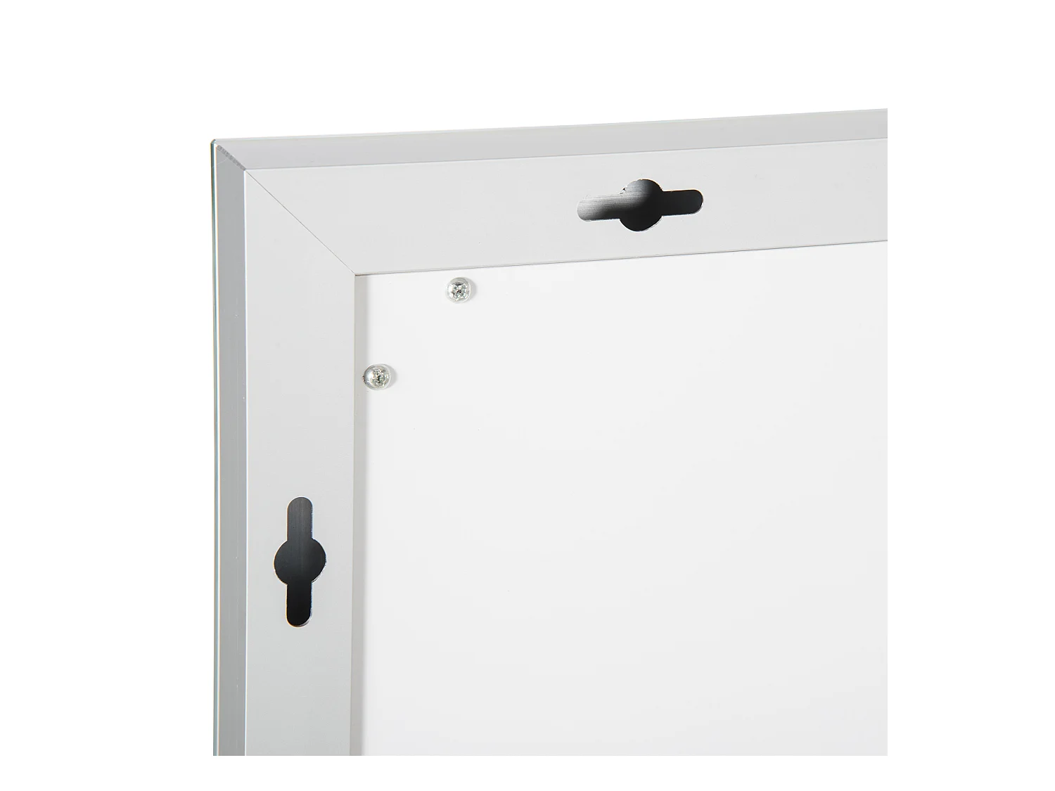 Specchio da bagno con illuminazione a LED, impermeabile IP44, 3 colori di luce, alluminio, argento (100x60x3,2 cm)