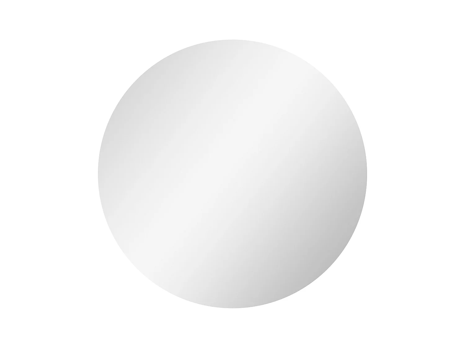 Miroir de salle de bain avec éclairage LED, Ø60 cm, 3 couleurs, fonction anti-buée, touche tactile, IP44 (60x60x3.5 cm)