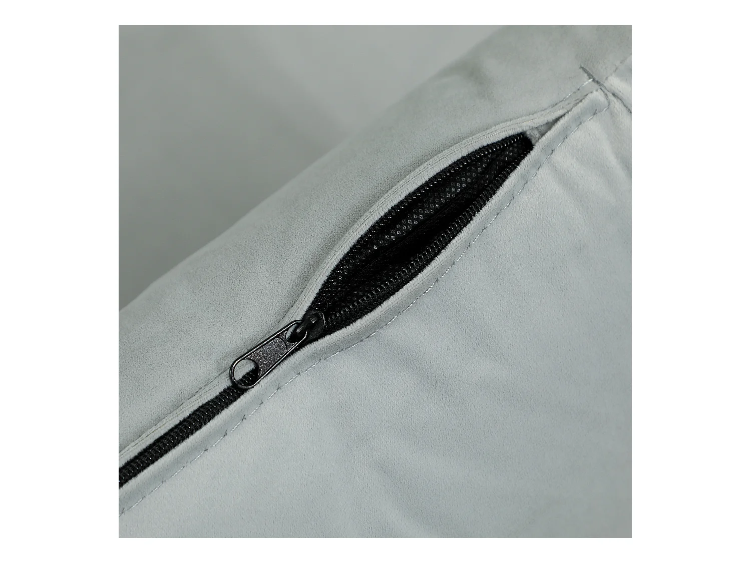 Fauteuil convertible lit 2 places, velours, dossier réglable, structure acier, gris clair (130x78x79cm)