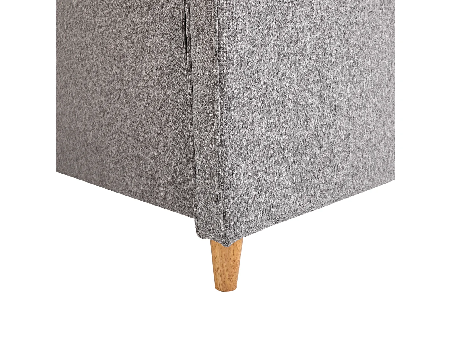 Divano a 2 posti con cuscini sfoderabili, tessuto di lino, grigio chiaro (141x65x78 cm)