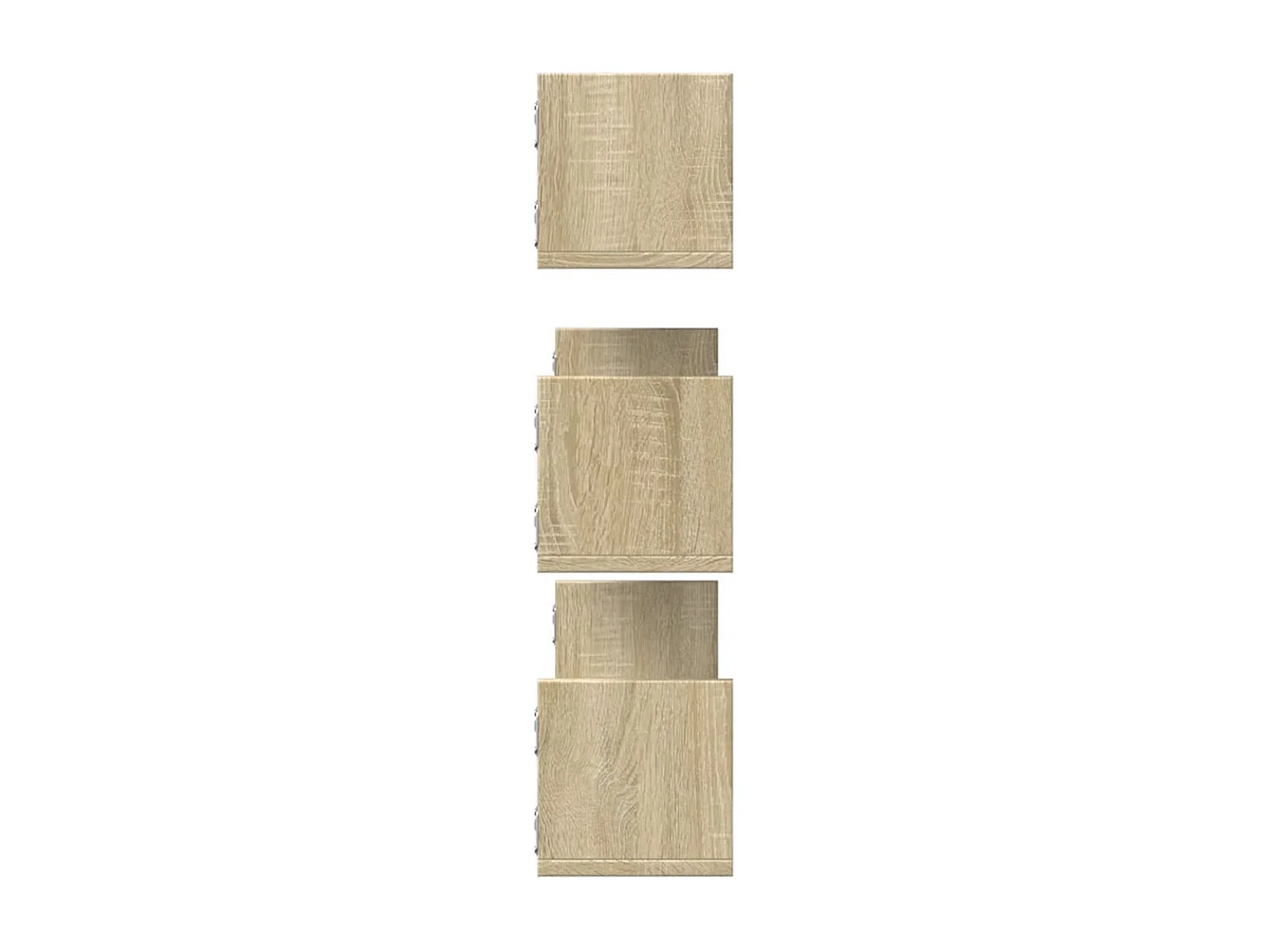 stuks wandplanken Sonoma eiken 80x18x18cm bewerkt hout