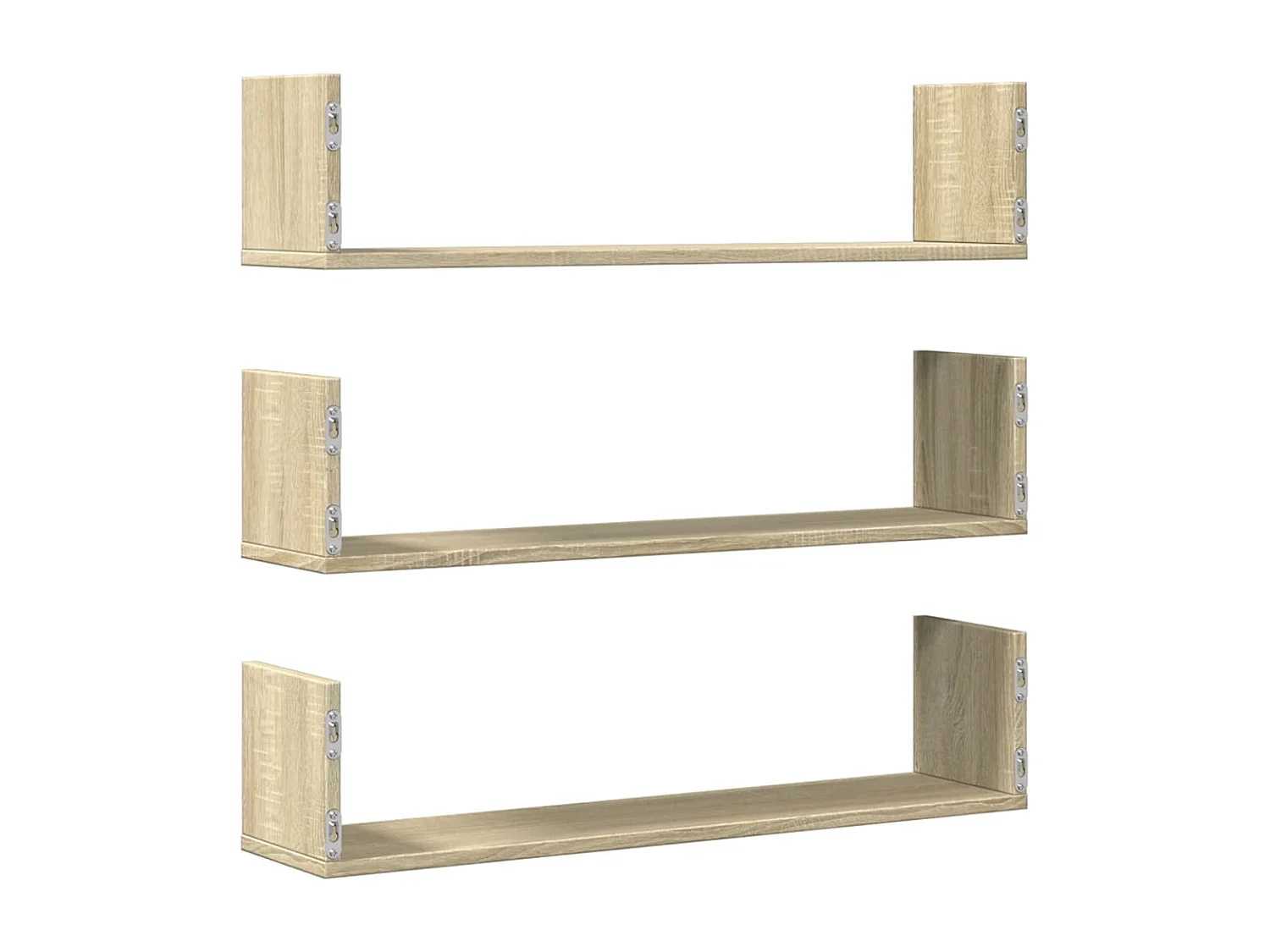 estantes de pared de roble Sonoma de 80 x 18 x 18 cm, madera de ingeniería