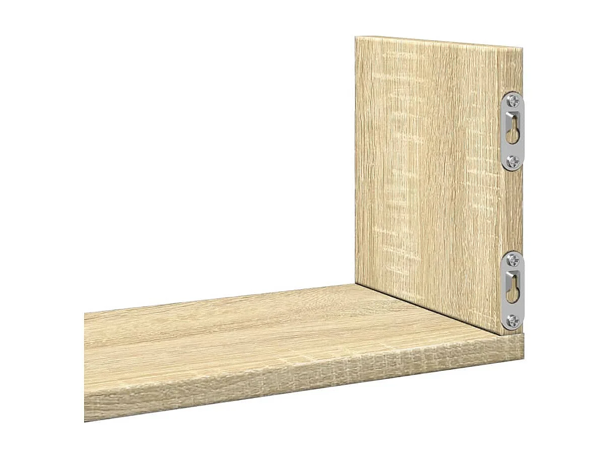 estantes de pared de roble Sonoma de 80 x 18 x 18 cm, madera de ingeniería