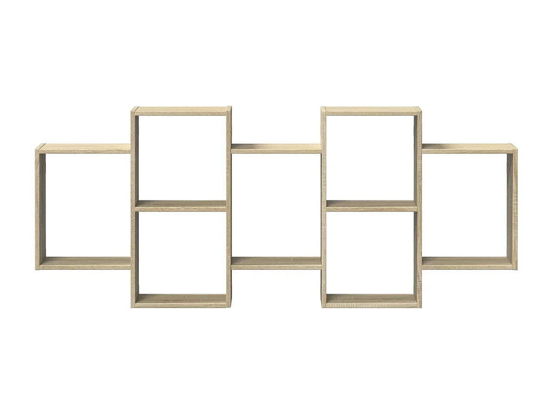 Estante de pared de roble Sonoma 159x18x65 cm madera de ingeniería