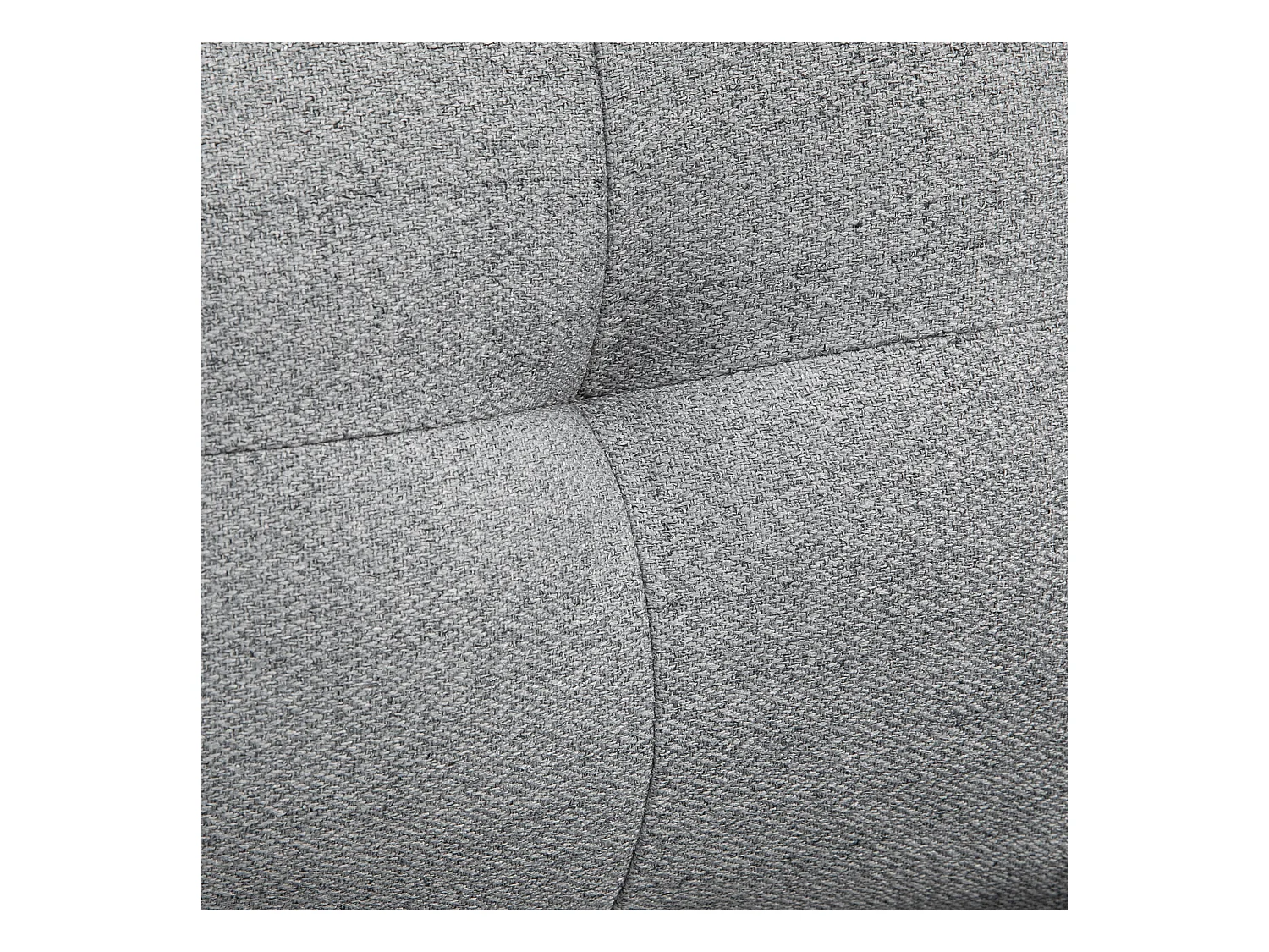 Fauteuil d’appoint en polyester effet lin, avec coussin et accoudoirs, pieds en acier, gris (76x68x80cm)